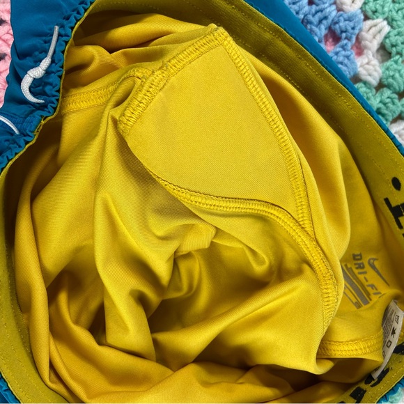 Nike Running Bundle Lot Tank Bra Top & 2 Shorts Small S Blue Salmon Pink - Picture 11 of 16